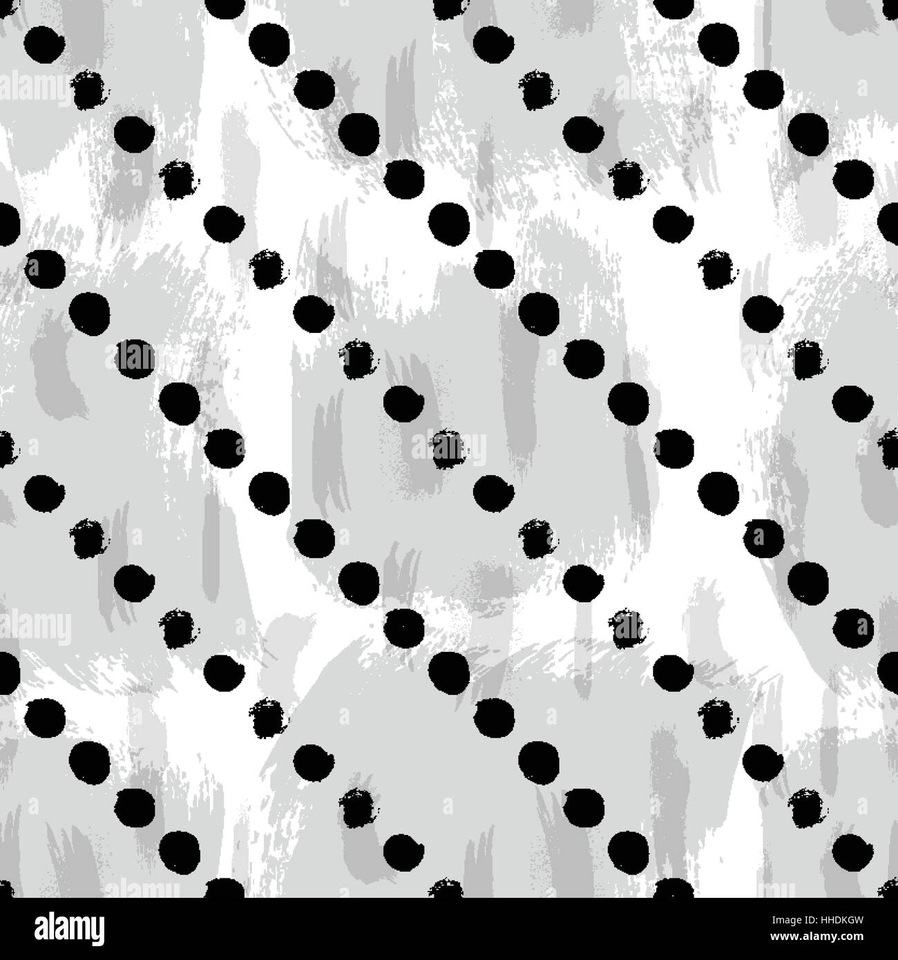 Seamless black and white pattern with abstract circles Stock Vector ...