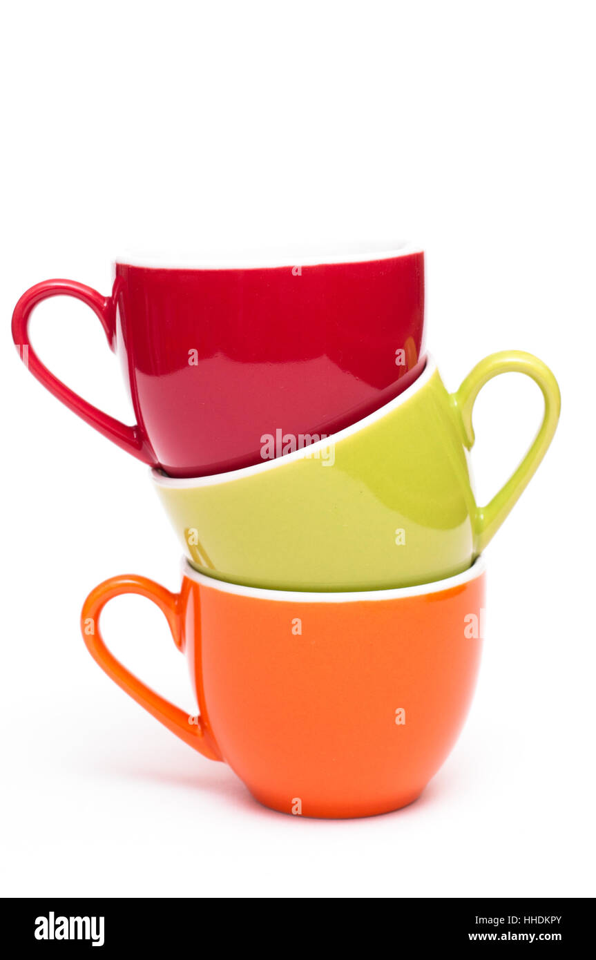 colorful coffee cups Stock Photo - Alamy