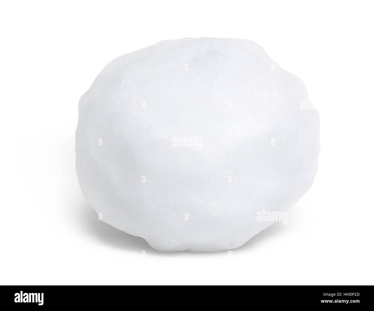 snowball in white back with shadow Stock Photo