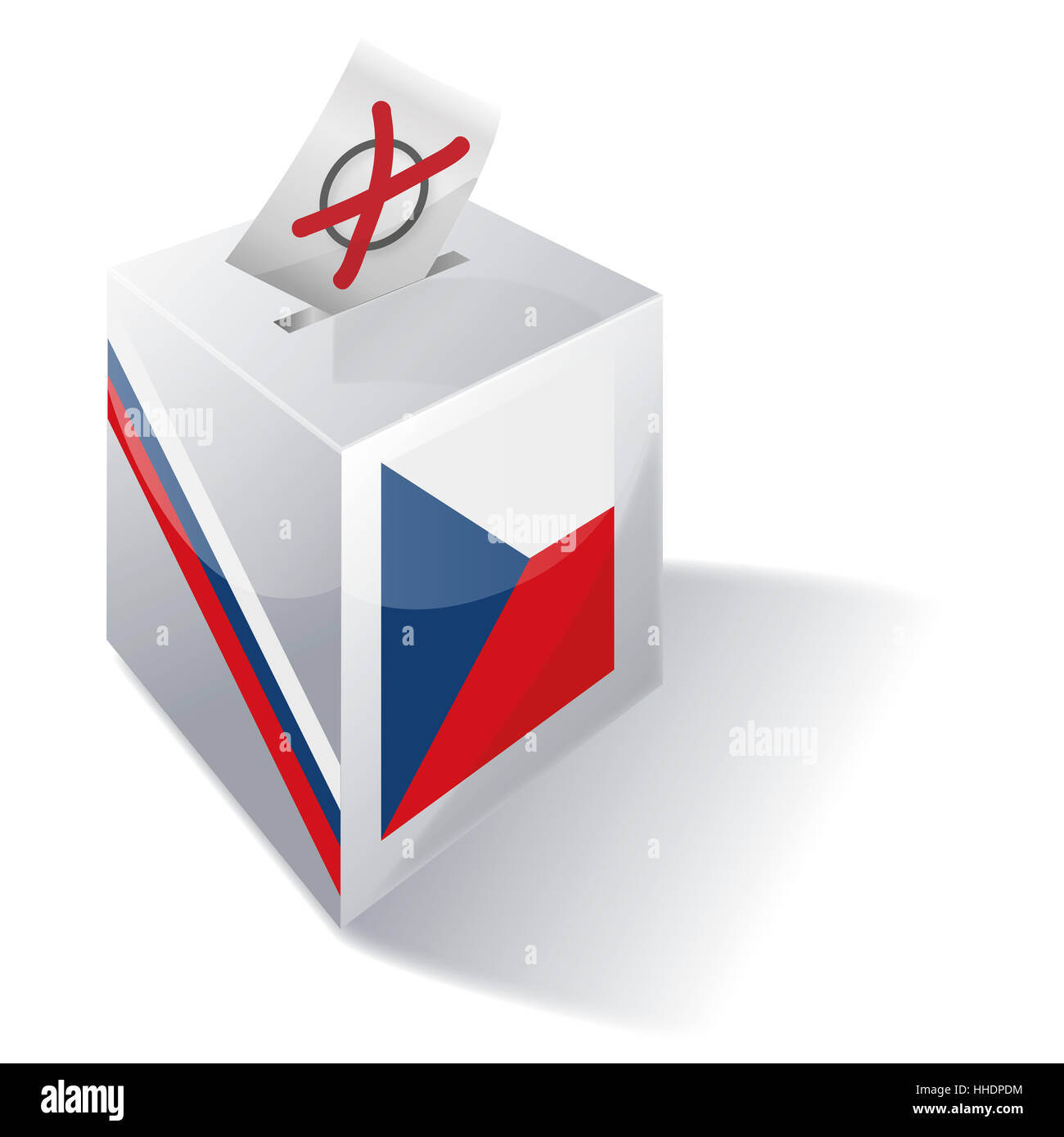election card czech republic Stock Photo
