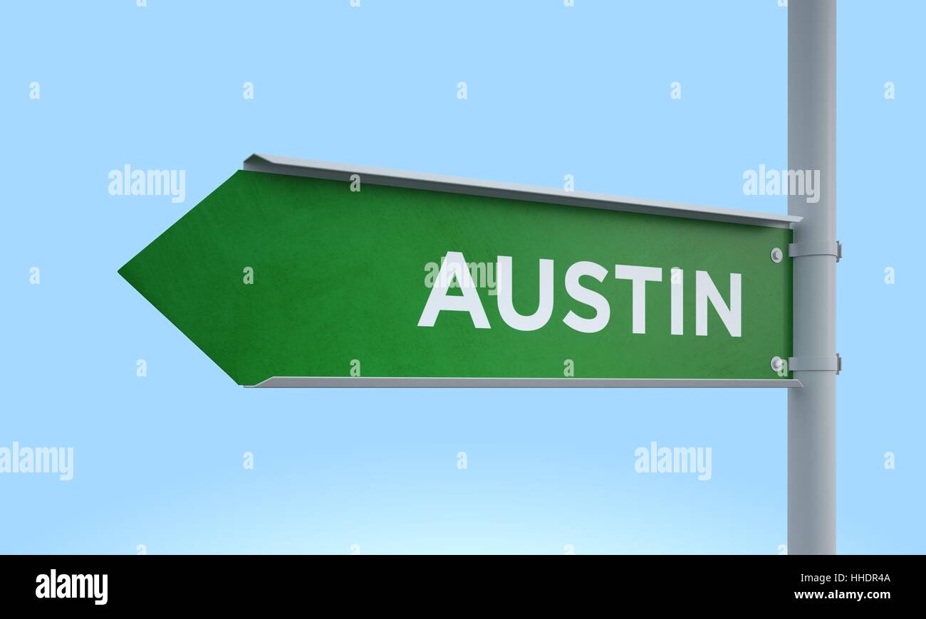 Render Sign Post 3d rendering Green signpost Stock Photo - Alamy