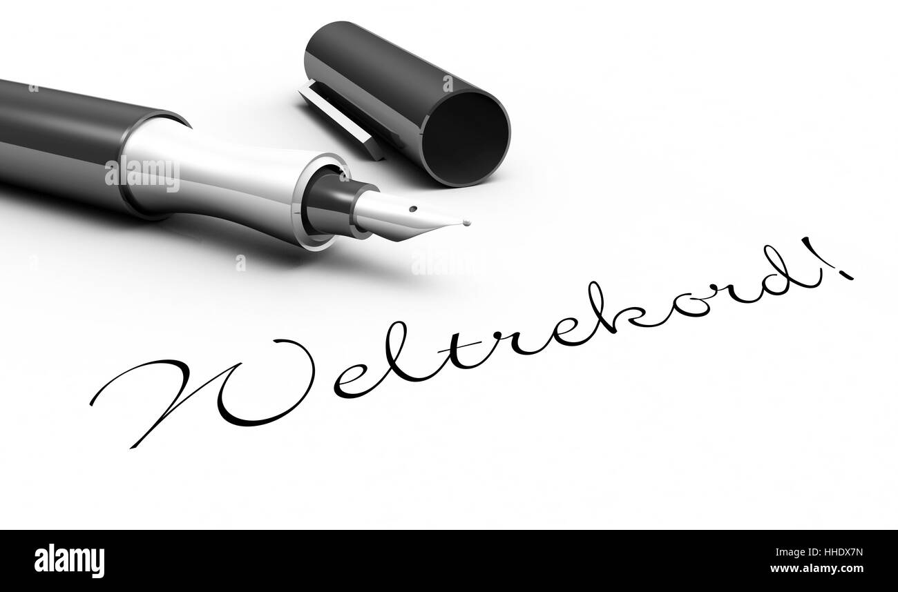 world record! pen concept Stock Photo Alamy