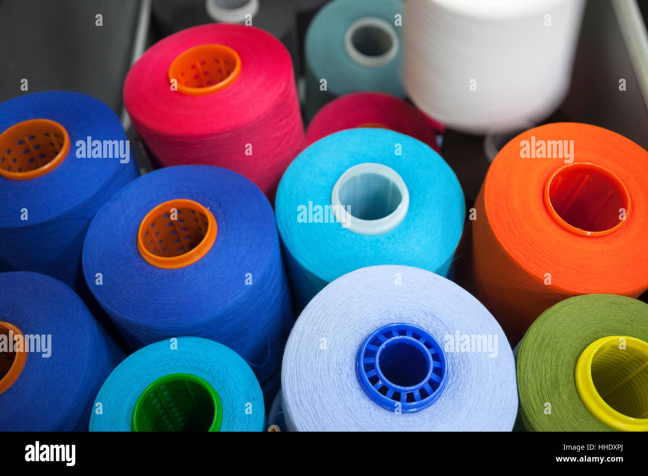 Cone threads textile factory hi-res stock photography and images - Alamy