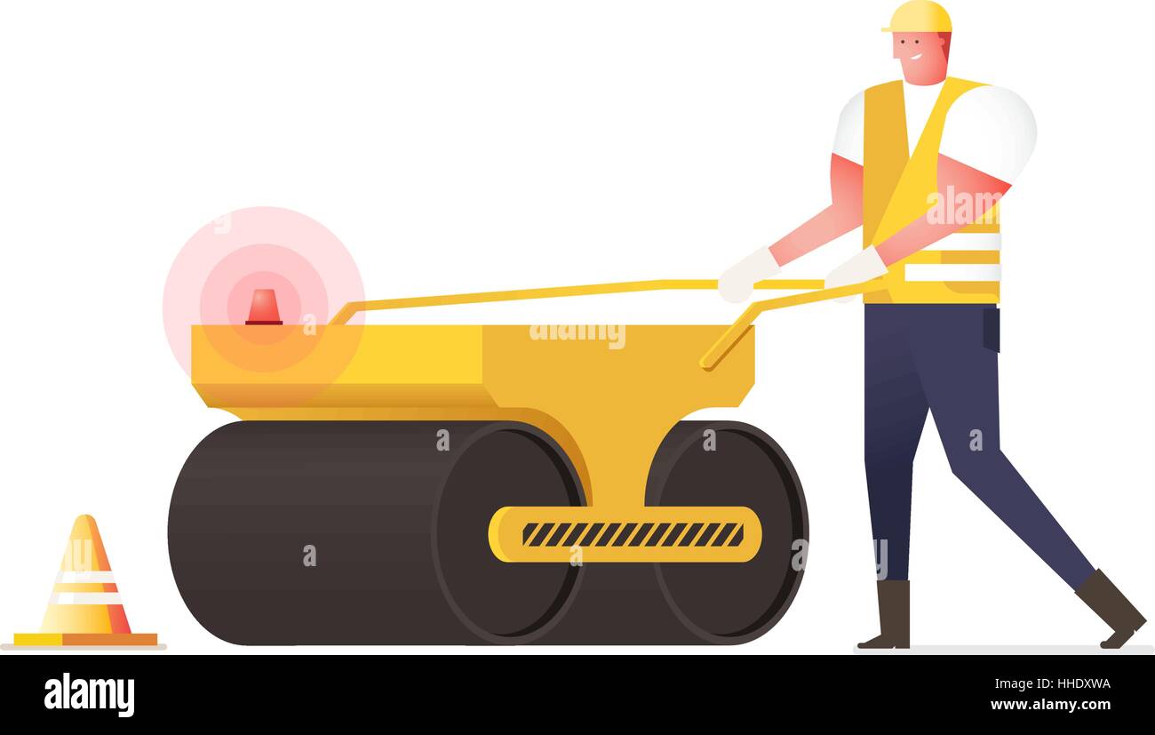 Compactor truck vector hi-res stock photography and images - Alamy