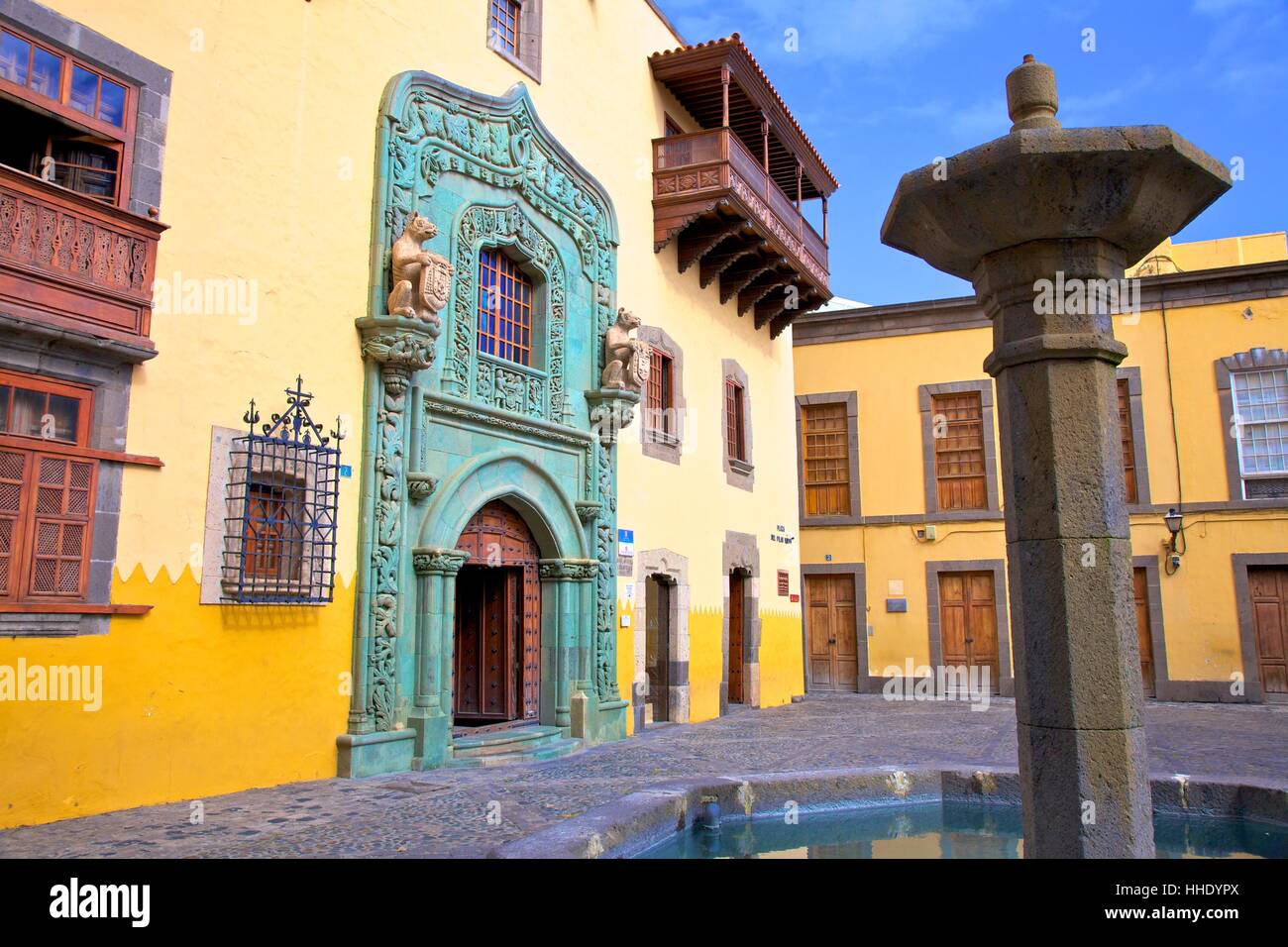 Casa de Colon, Vegueta Old Town, Las Palmas de Gran Canaria, Gran Canaria, Canary Islands, Spain, Atlantic Stock Photo