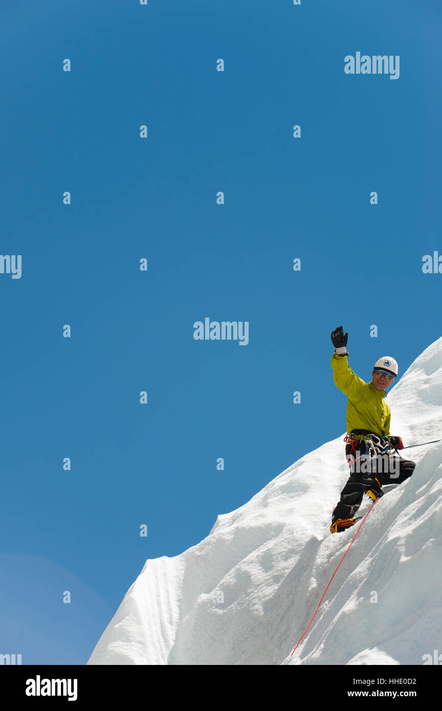 Ice climber everest hi-res stock photography and images - Alamy