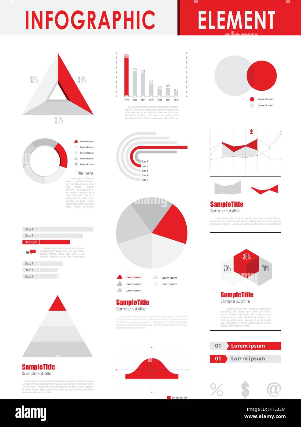 Infographic element with red highlight color. modern contemporary ...