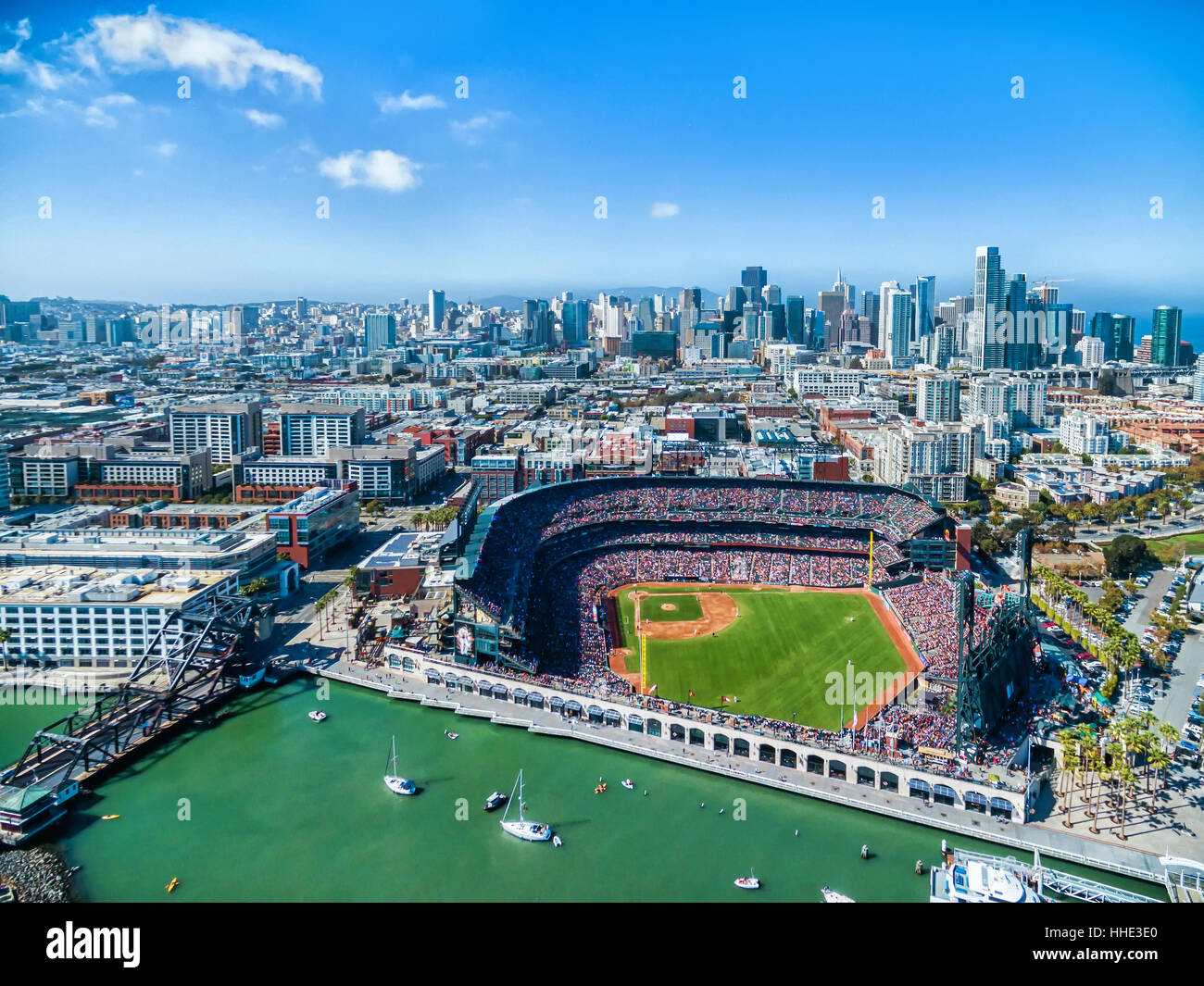 Size: 8 x 10 AT&T Park San Francisco Giants Aerial City View Photo