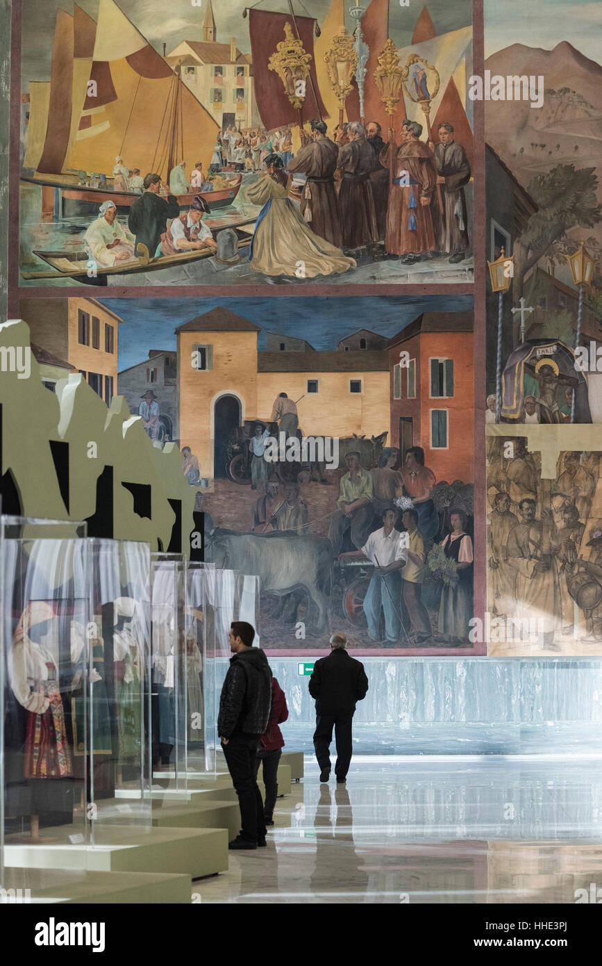 Rome. Italy. Museo Nazionale delle Arti e Tradizioni Popolari, visitors