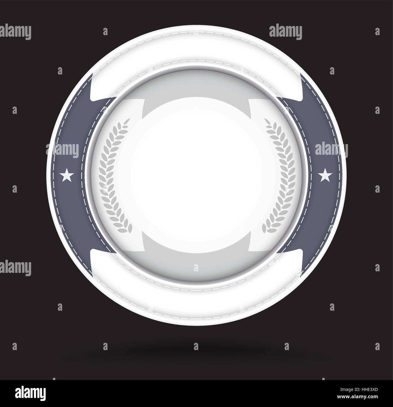 Round Badge Wheat And Ribbon For Logo Design And Label Vector Stock Vector Image Art Alamy