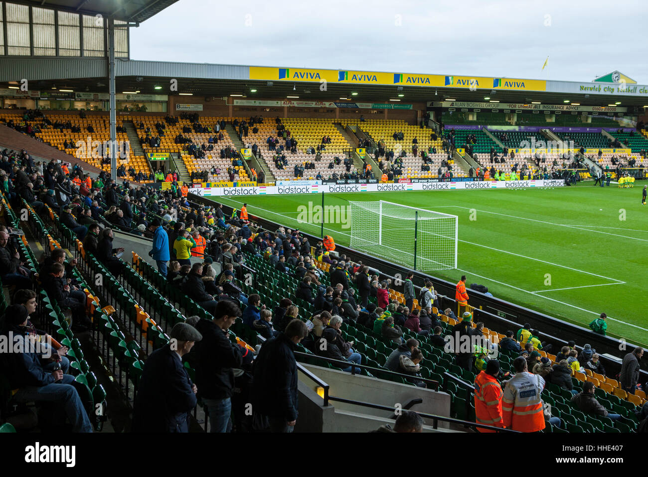 Norwich v Brentford Football game Stock Photo