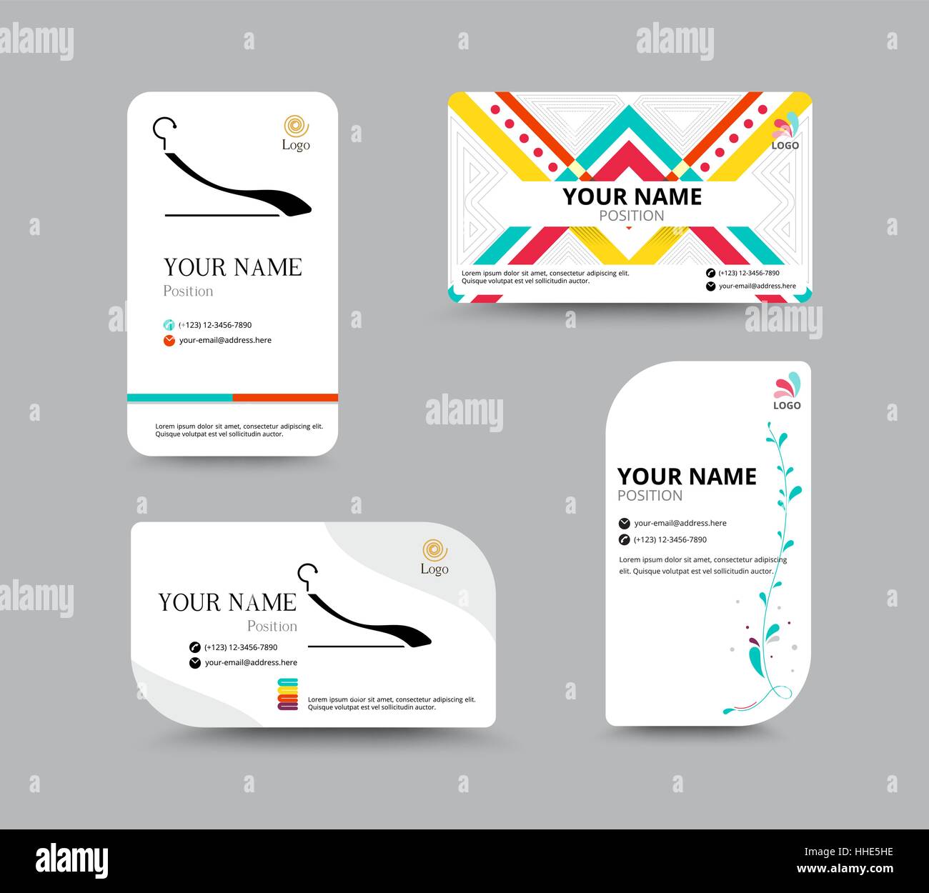 Business Card Template Name Card Design For Business Include Sample Stock Vector Image Art Alamy