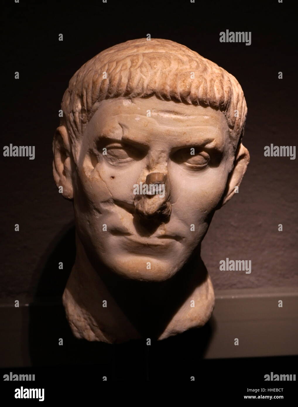Funeral Portrait Rome Funerary portrait from a Roman grave, within the Roman city, Barcelona ...