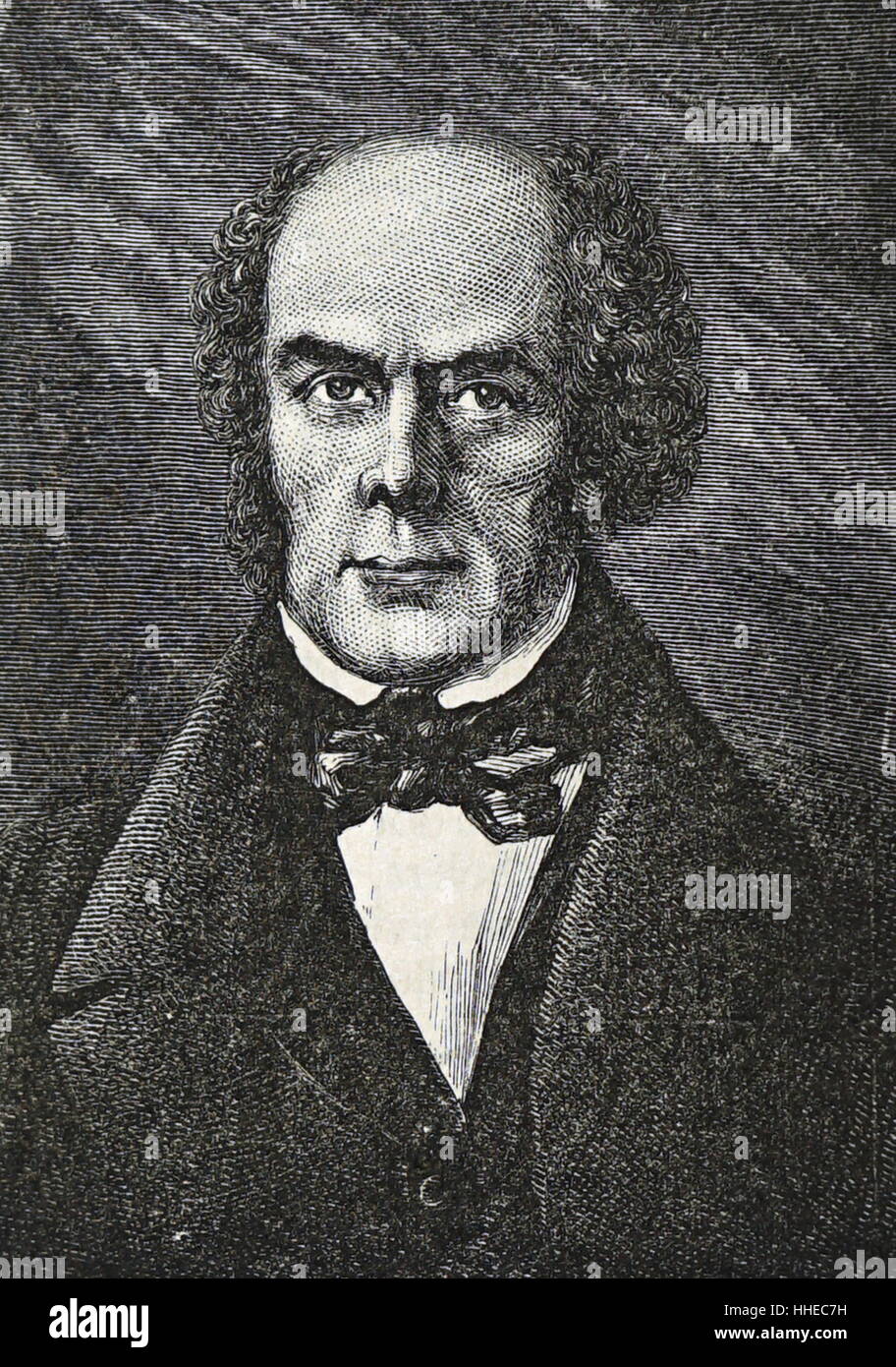 Henry HETHERINGTON (1792-1849) printer, publisher and Chartist. Died in the London cholera epidemic of 1849. objected to stamp duty on newspapers. Stock Photo