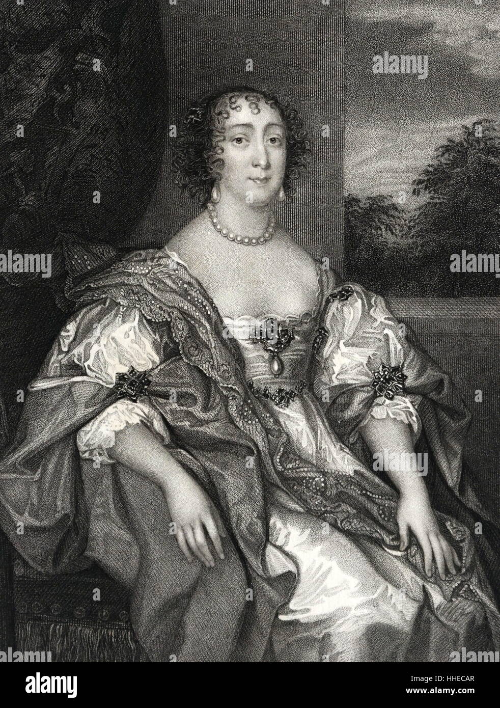 Dorothy Percy, Countess of Leicester, married Robert Sidney second Earl of Leicester 1616, d,1659 Stock Photo