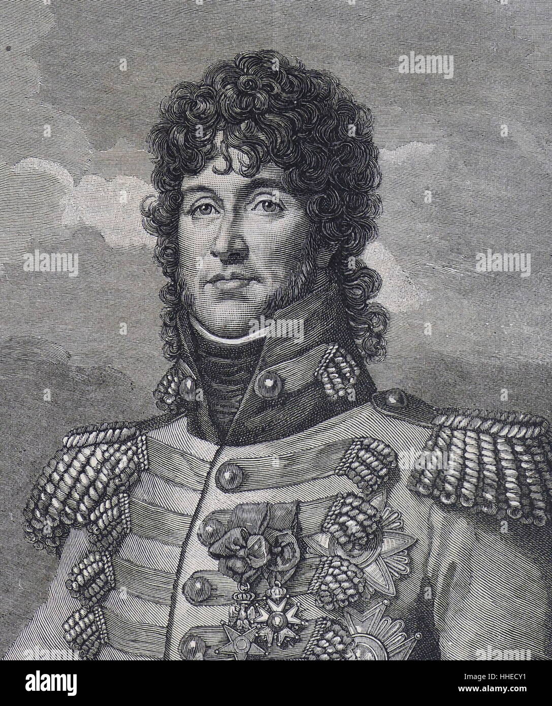 Joachim Murat (1767-1815). French soldier king of Naples 1808; married Napoleon's sister Caroline; contributed to victories at Marengo, Austerlitz, Jena and Eylau; after Napoleon’s final defeat, court-martialled and shot Stock Photo