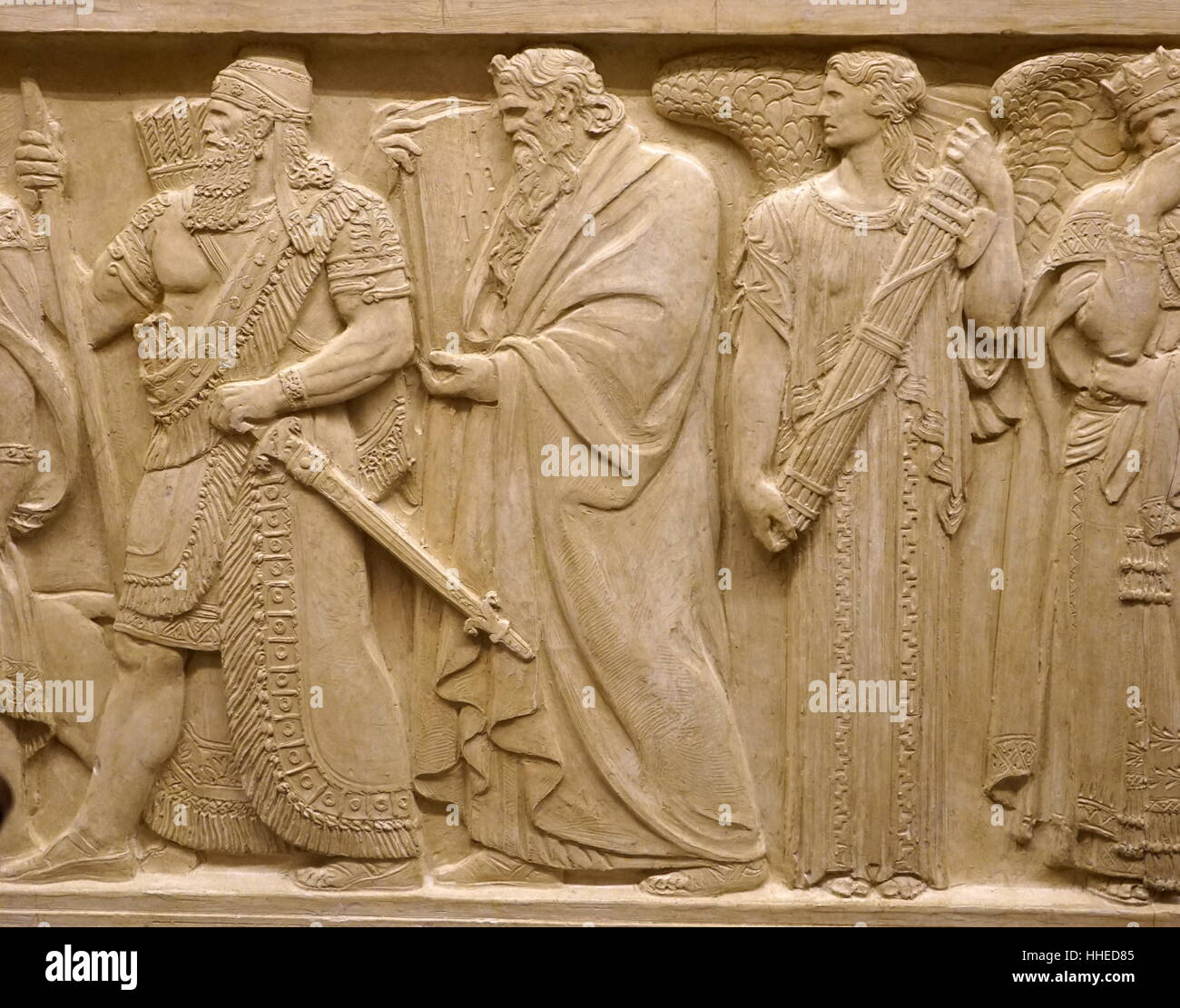 Relief depicting Babylonian Ruler Hammurabi next to Hebrew prophet ...