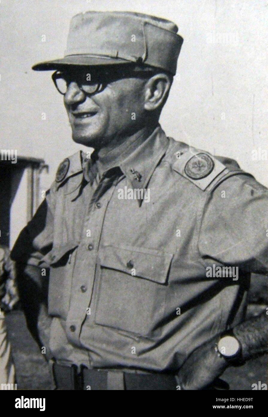 Yaakov Dori (1899–1973) first Chief of Staff of the Israel Defence Forces 1947-49 Stock Photo