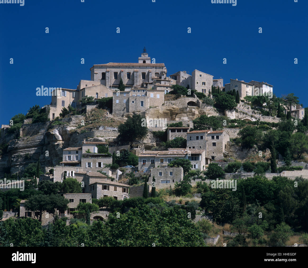 Village Gordes, France, Provence Stock Photo