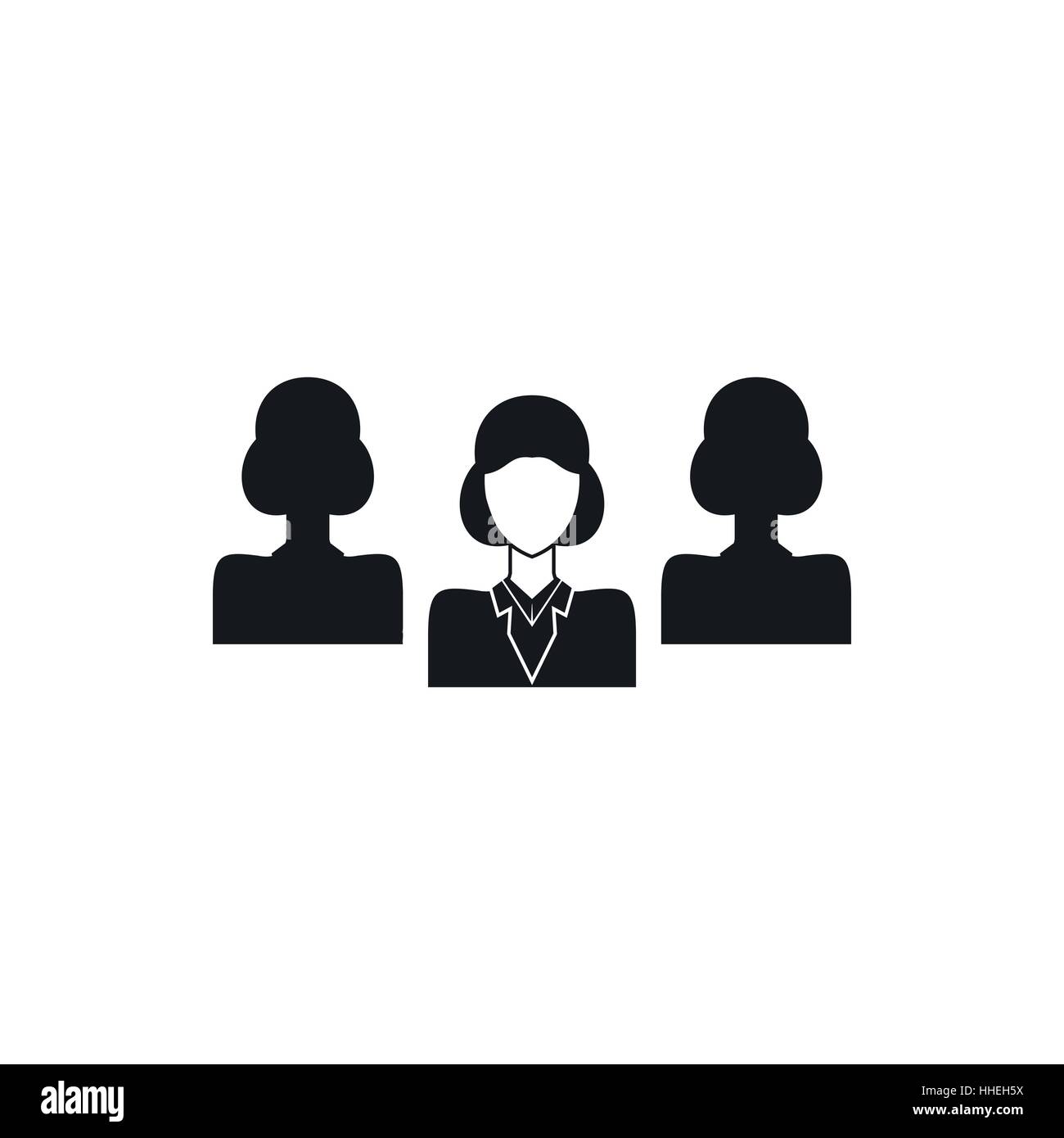 Teamwork icon, simple style Stock Vector Image & Art - Alamy