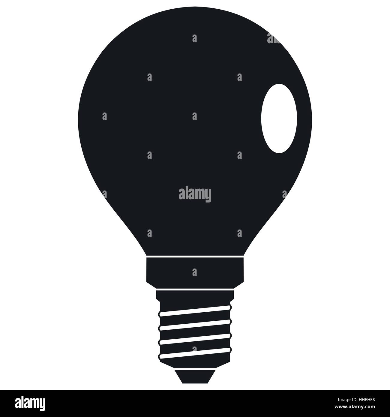Bulb icon in simple style Stock Vector Image & Art - Alamy