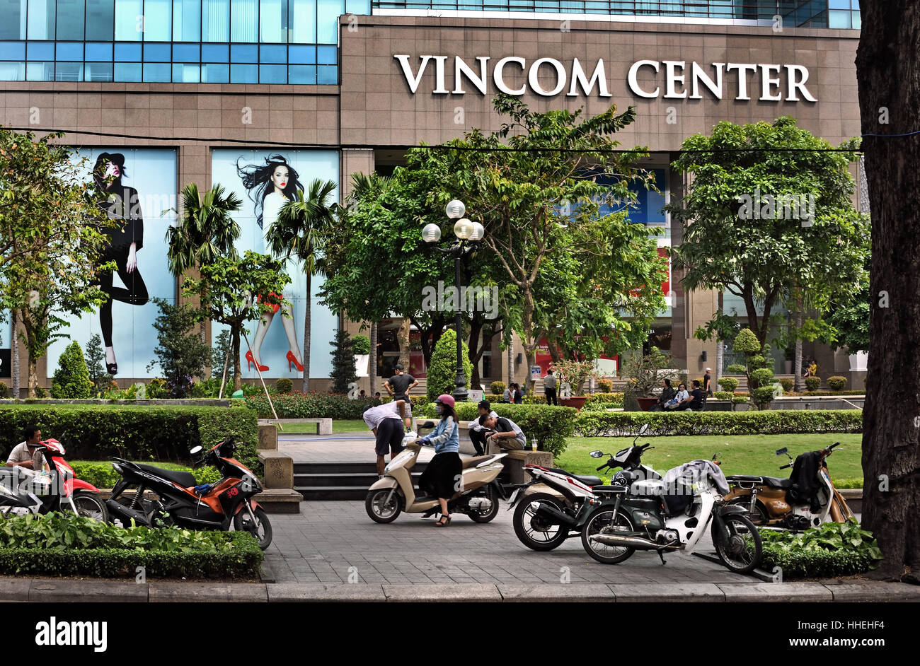 Ho Chi Minh City Center  (HCMC) Saigon ( dizzying, high, octane, city of trade, commerce, and culture) The Socialist Republic of Vietnam Stock Photo