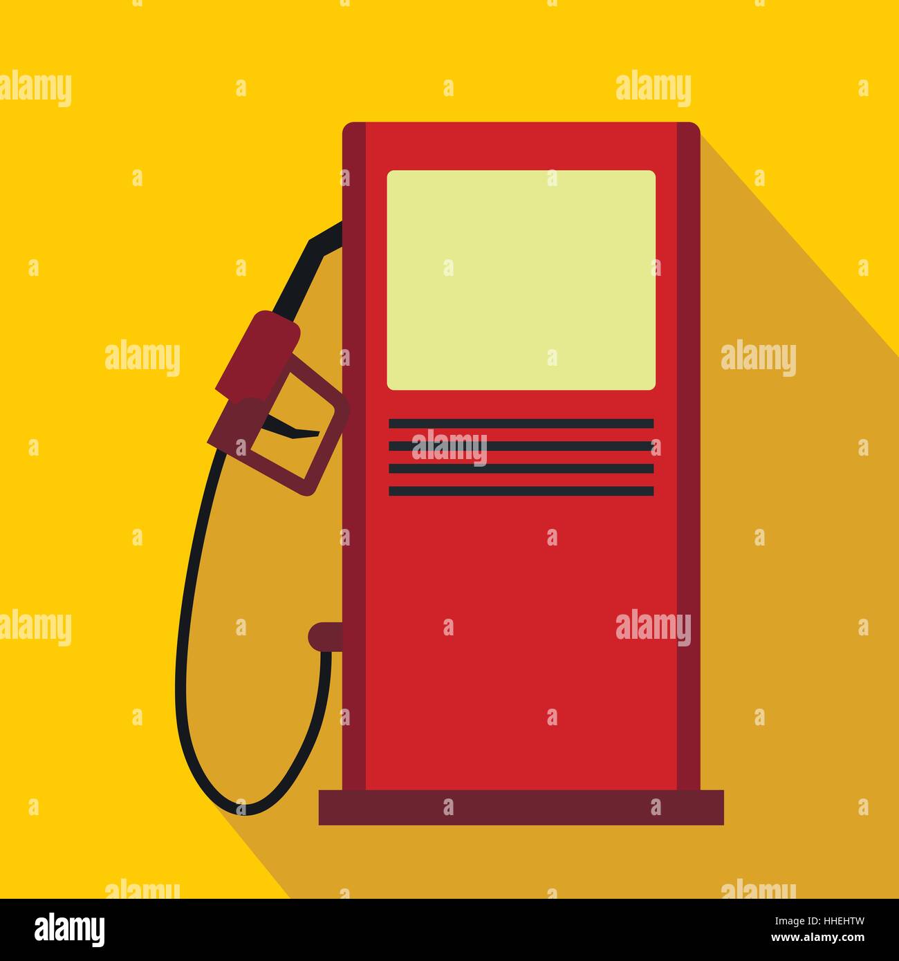 Gas station icon, flat style Stock Vector Image & Art - Alamy