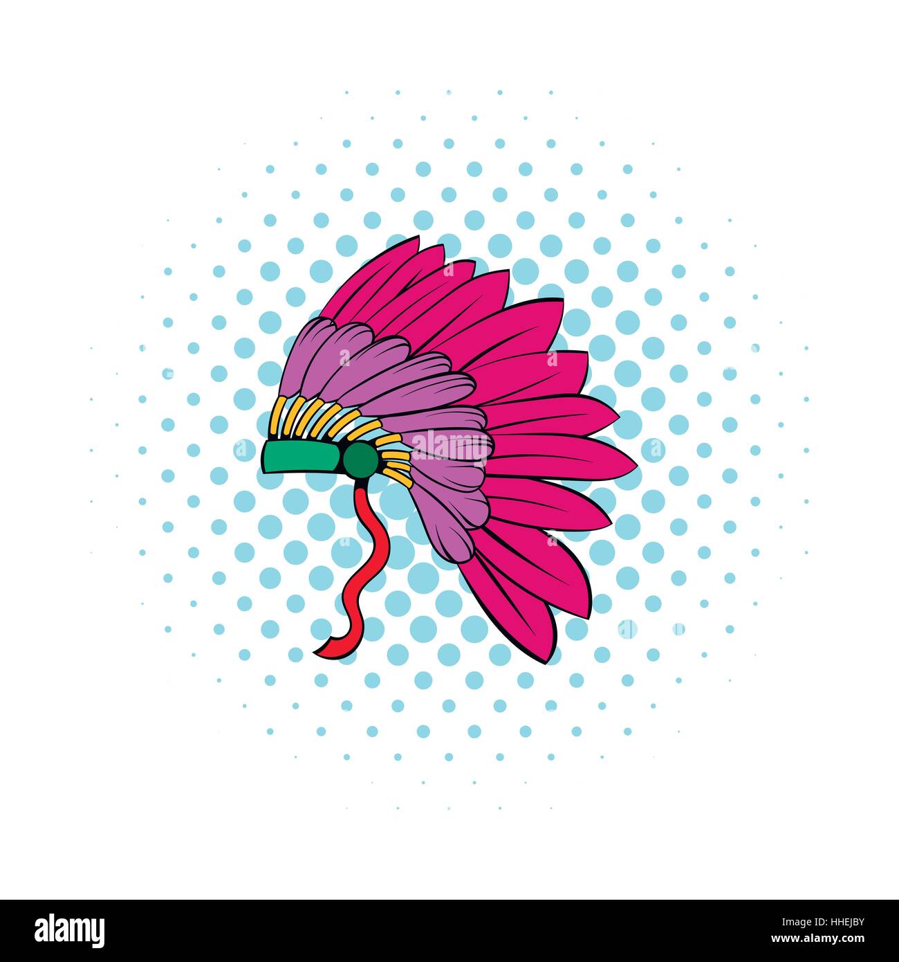 Native American feather headdress icon Stock Vector Image & Art - Alamy