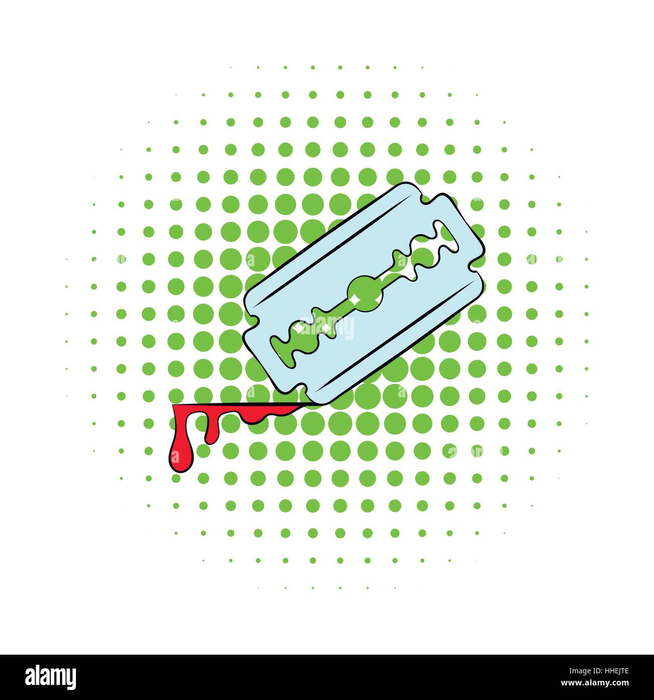 Razor blade icon, comics style Stock Vector Image & Art - Alamy