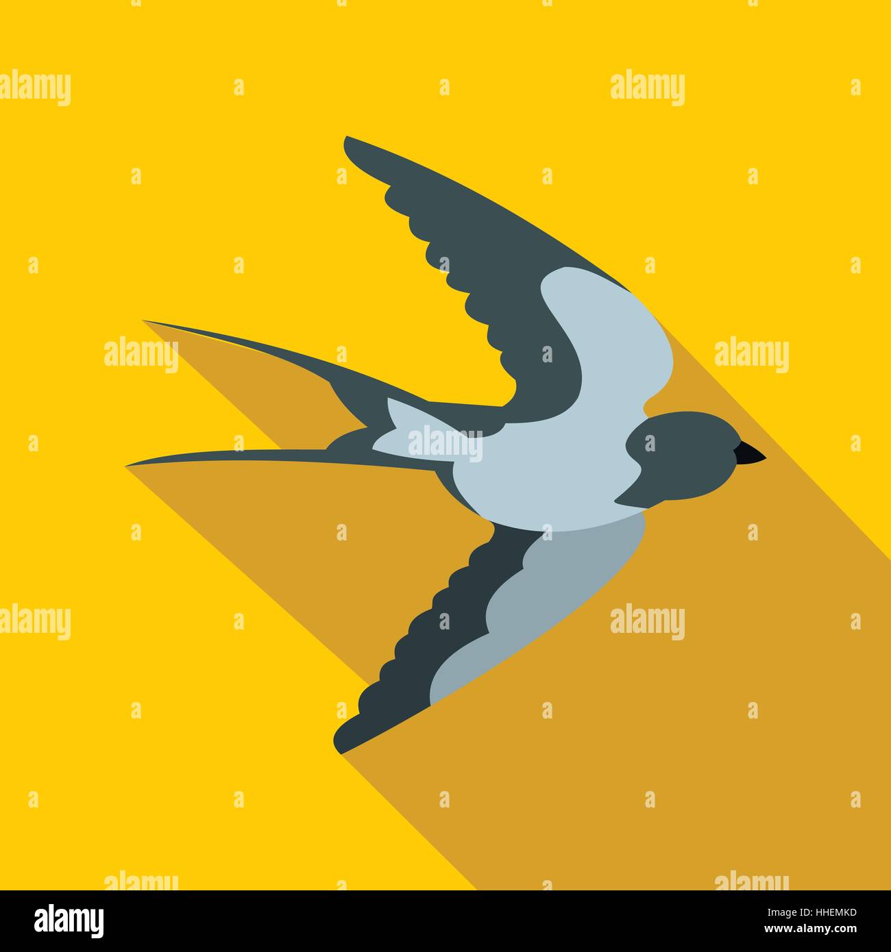 Barn swallow flight Stock Vector Images - Alamy