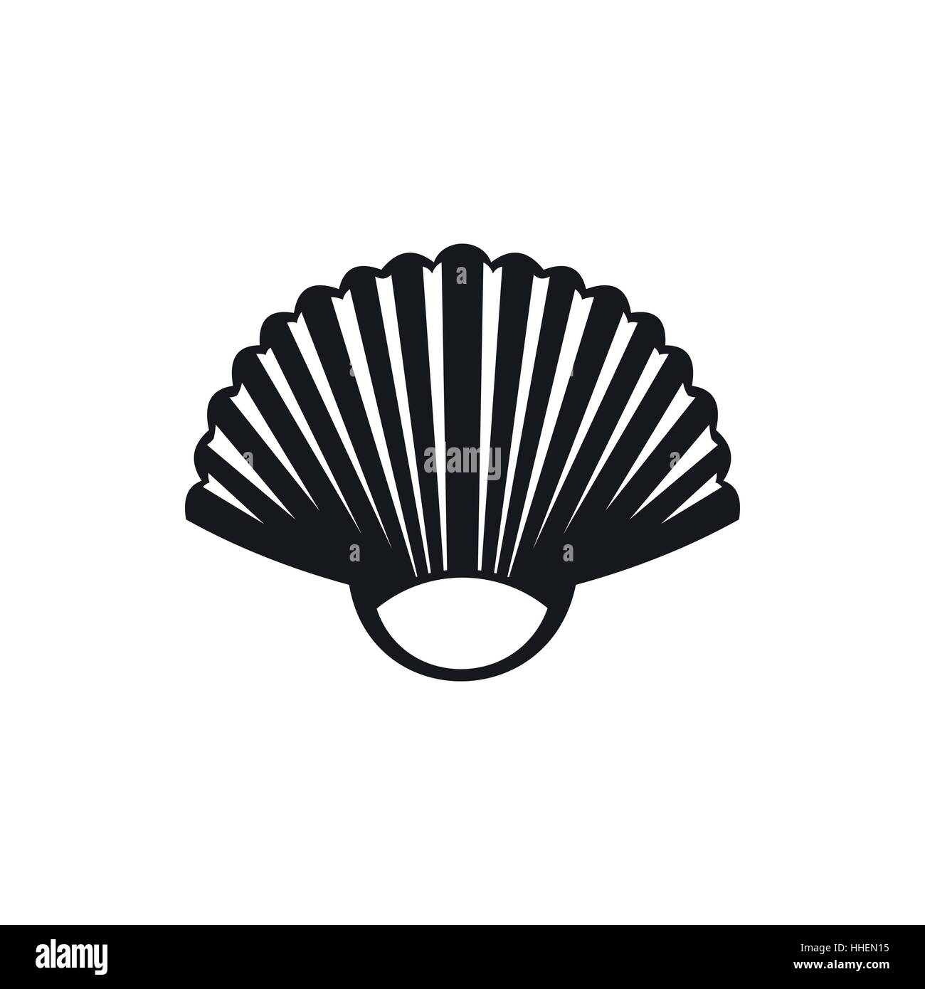 Seashell icon simple element Stock Vector Images - Alamy