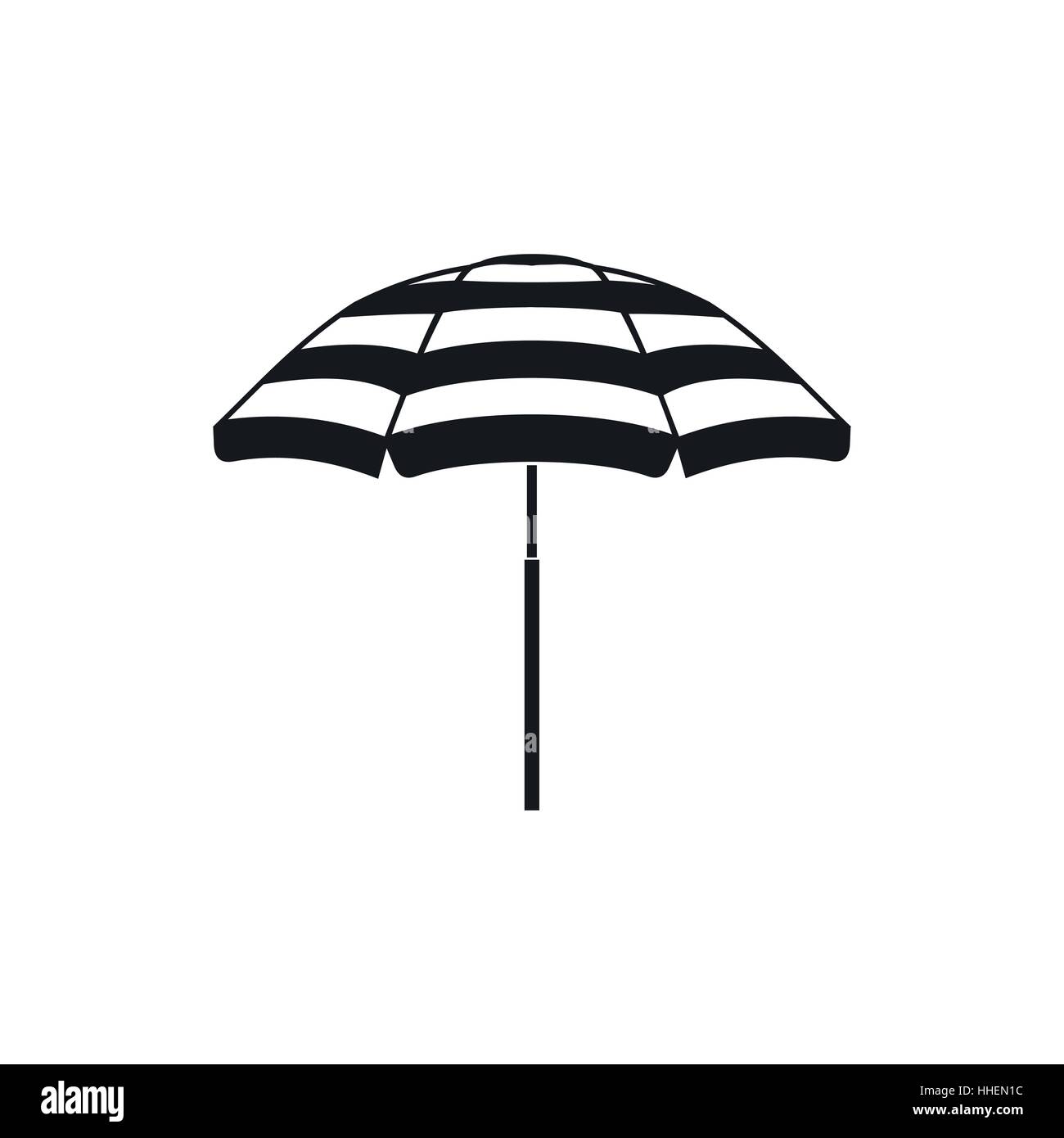 Beach umbrella icon, simple style Stock Vector Image & Art - Alamy