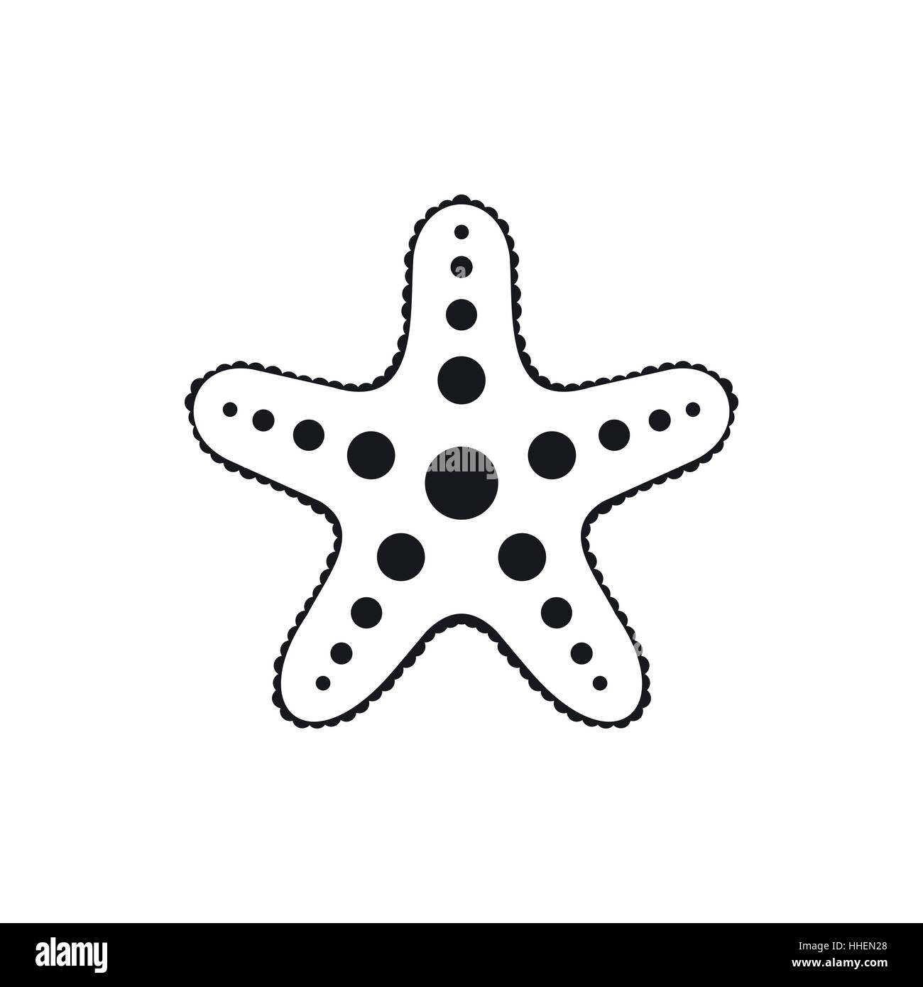Starfish icon, simple style Stock Vector Image & Art - Alamy