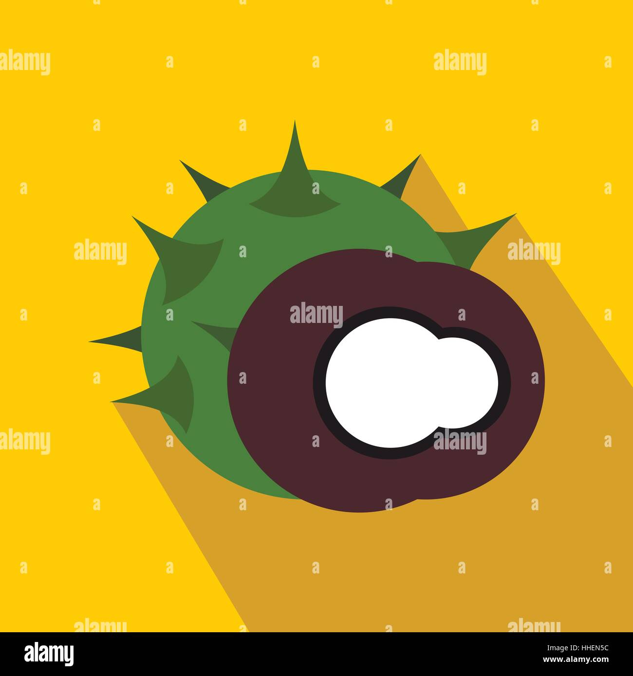 Hazelnut icon in flat style Stock Vector Image & Art - Alamy