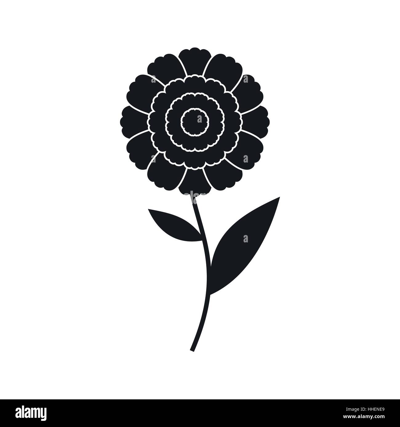 One flower detail Stock Vector Images - Alamy
