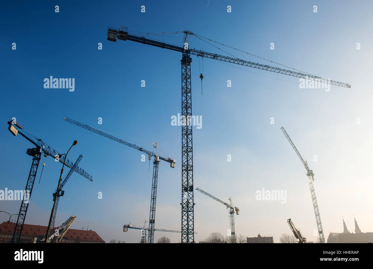 Constructions crane hi-res stock photography and images - Alamy