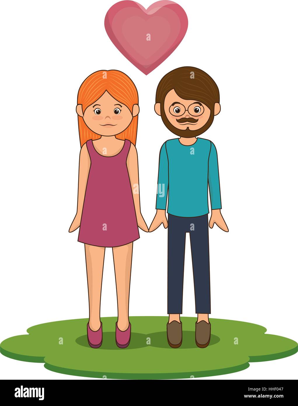 Cute couple in love vector illustration design Stock Vector Image & Art ...