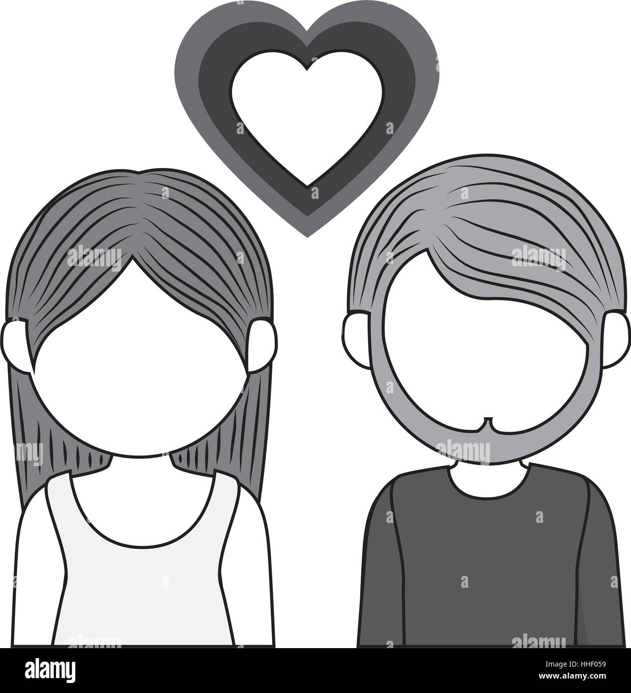 Cute couple in love vector illustration design Stock Vector Image & Art ...