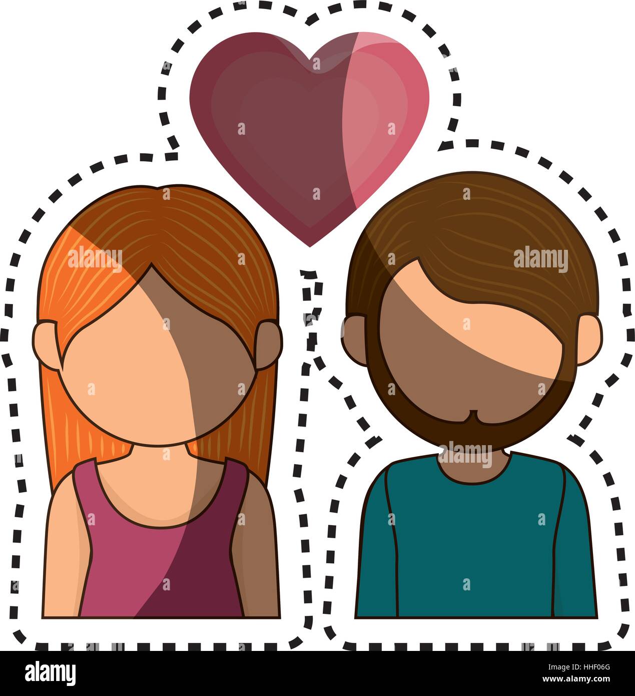 Cute couple in love vector illustration design Stock Vector Image & Art ...