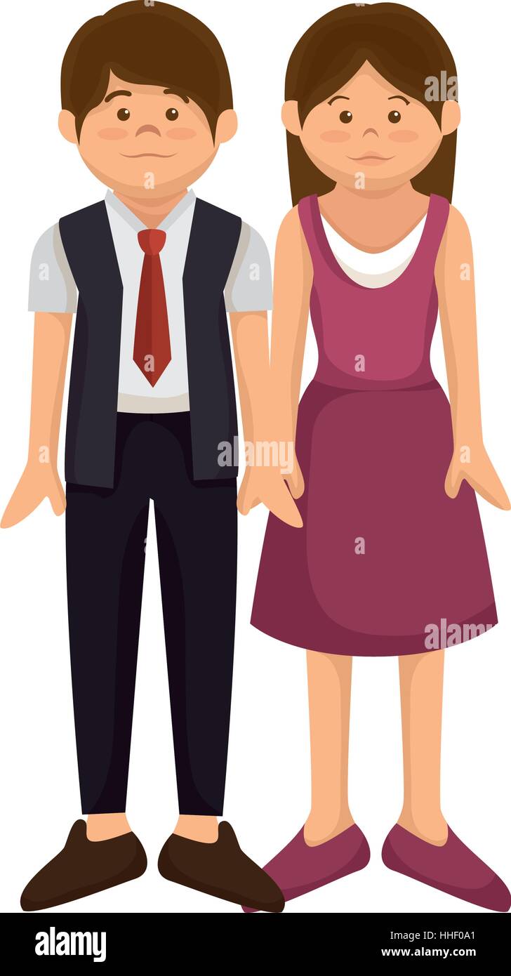 Cute couple in love vector illustration design Stock Vector Image & Art ...