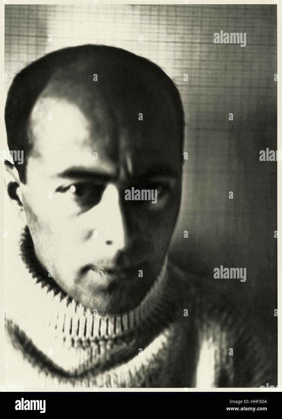 El Lissitzky (1890-1941) Russian architect, artist and photographer, self portrait ‘Selbstbildnis’ 1924 gelatin silver print. Stock Photo
