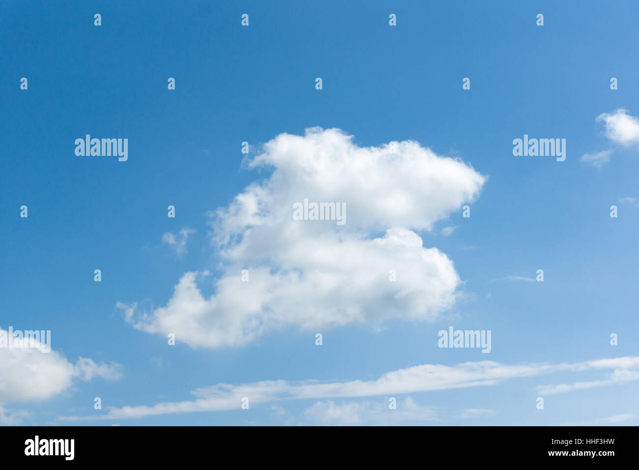 white clouds floating on a background of blue sky Stock Photo - Alamy