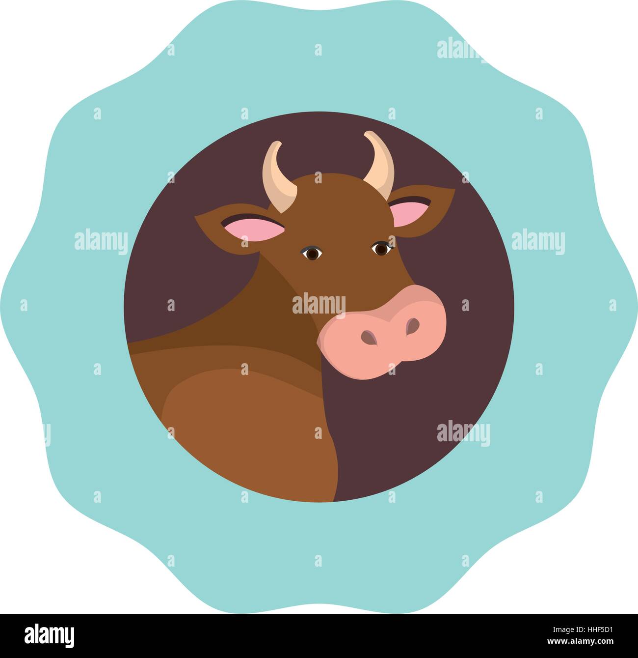 cow animal farm icon vector illustration design Stock Vector Image ...