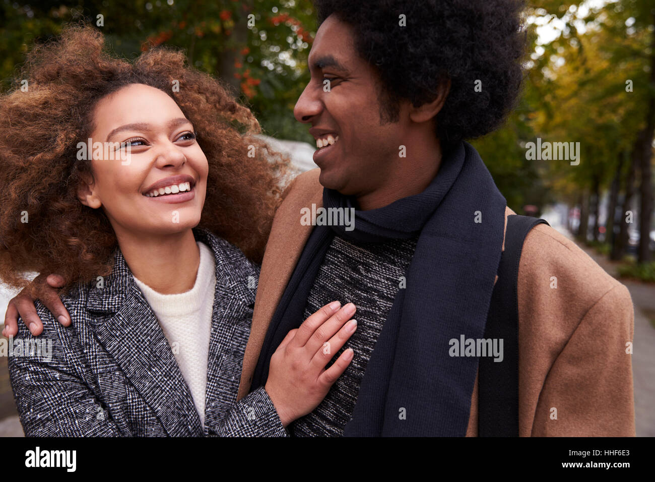 Romantic young black couple hi-res stock photography and images - Alamy