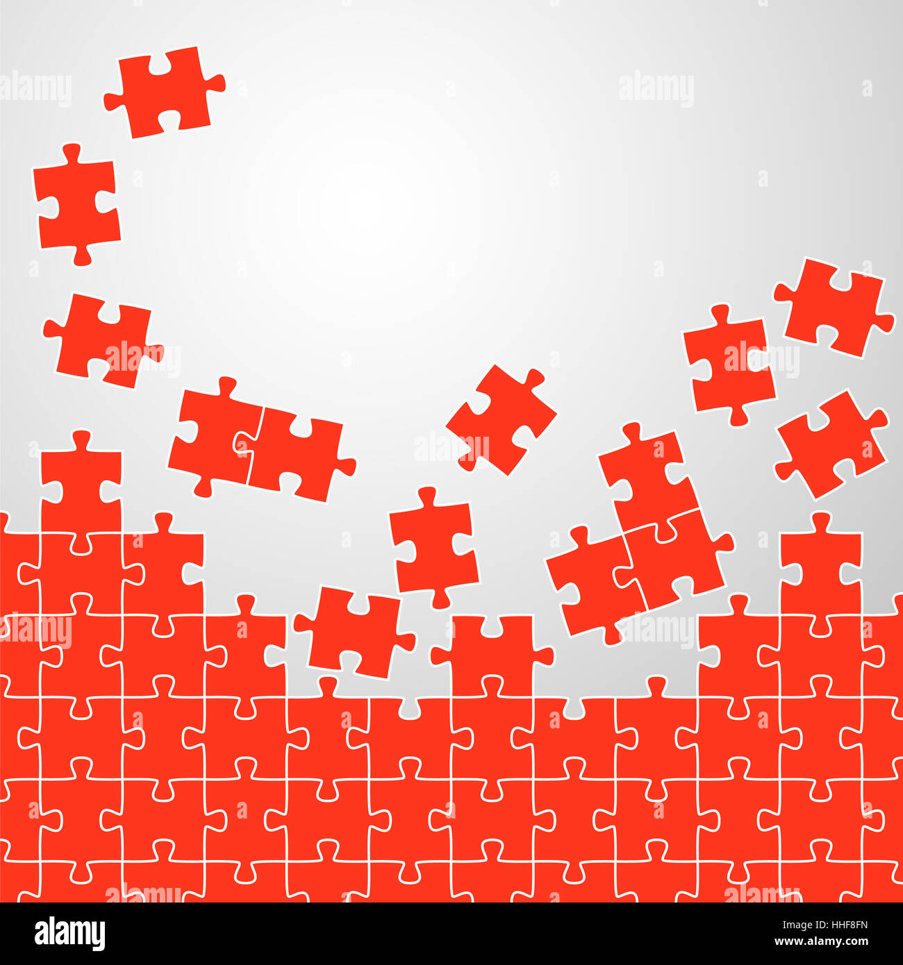 puzzle pieces background red Stock Photo - Alamy