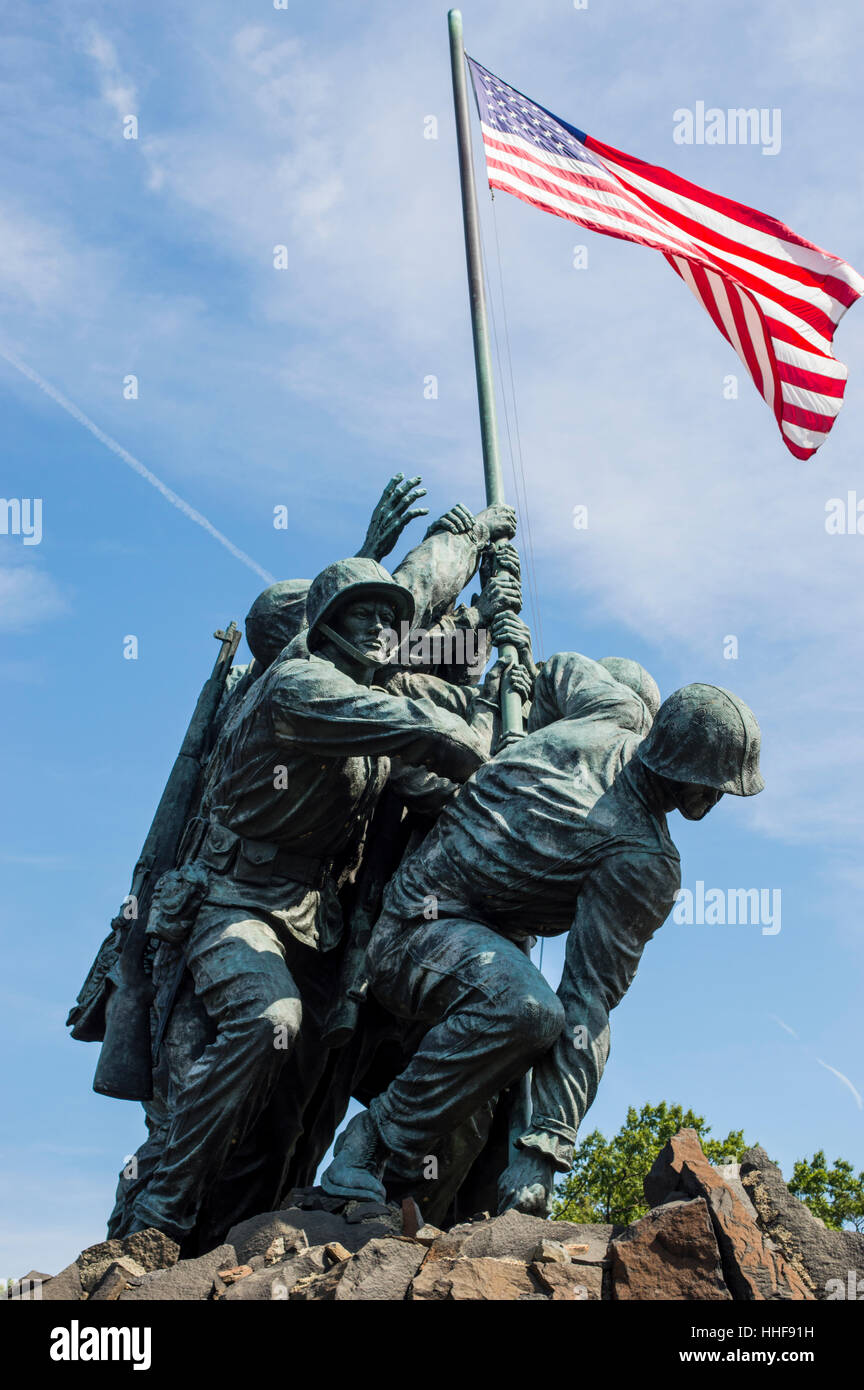 Iwo Jima Memorial, Arlington, Virginia near Washington DC Stock Photo