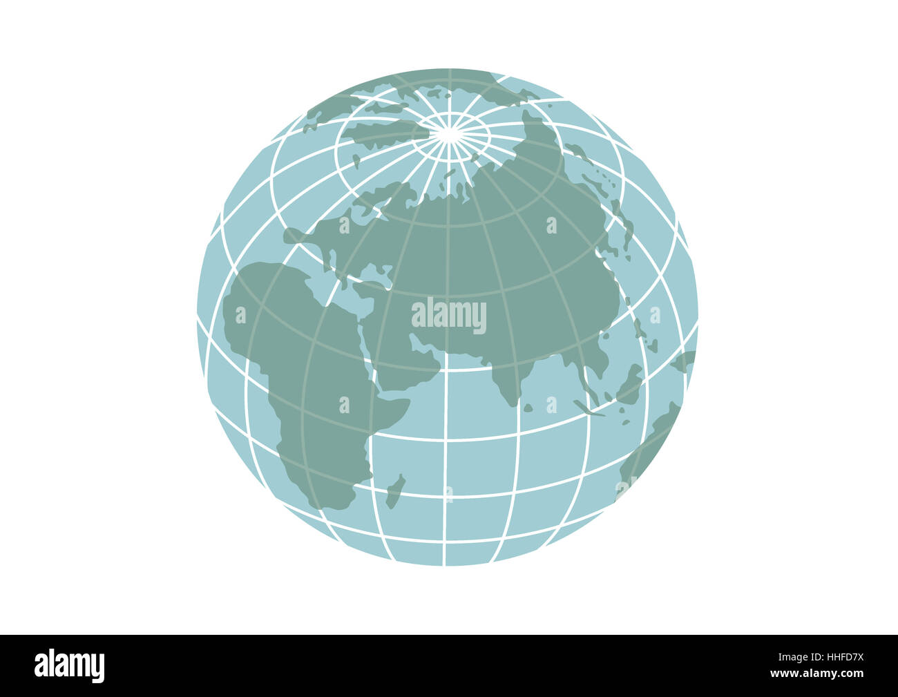 Illustration of planet Earth icon isolated on a white background Stock ...