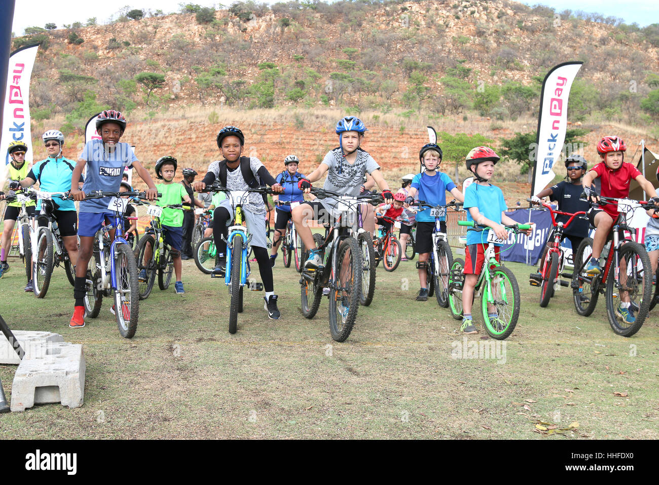 Rustenburg, South Africa OCTOBER 23, 2016 Old and young riders at