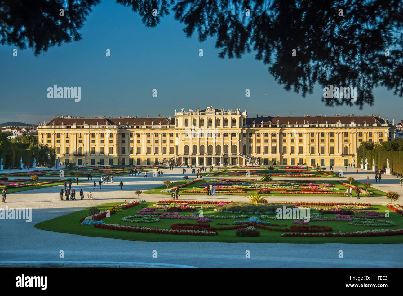 Schonbrunn Palace Vienna Austria Stock Photo