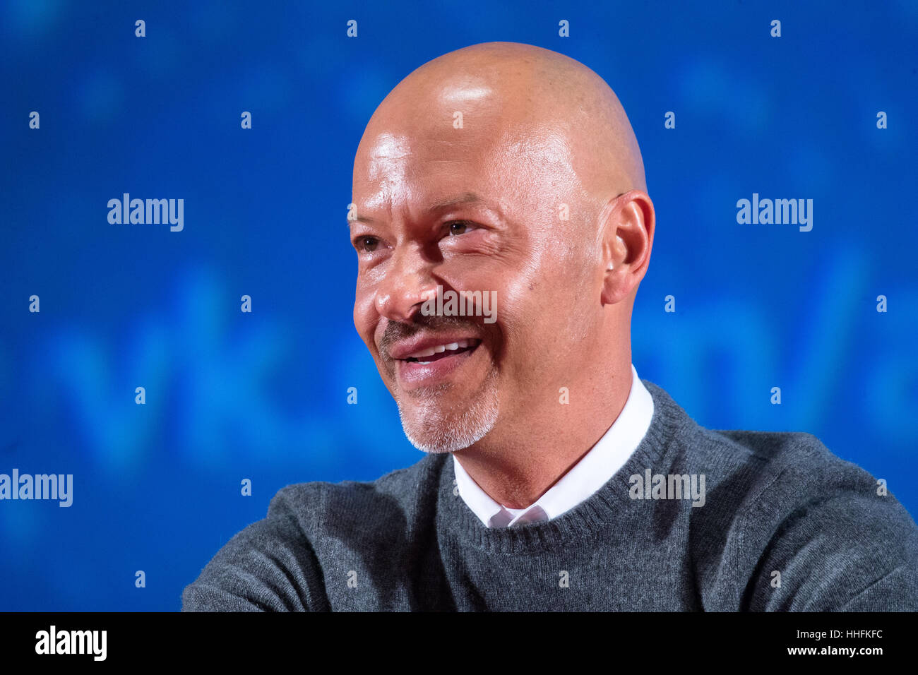 Moscow, Russia. 17th Jan, 2017. Film director Fyodor Bondarchuk at the lecture "The attraction: Under the sign of secrecy" in the cinema "October". Credit: Victor Vytolskiy/Alamy Live News Stock Photo